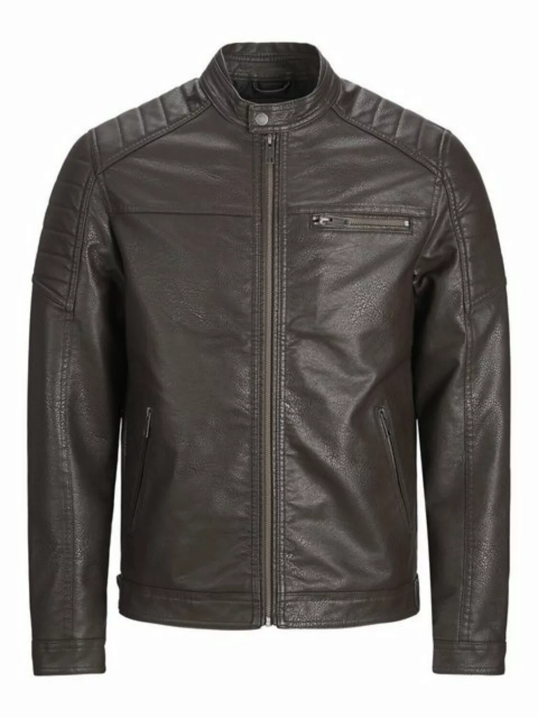 Jack & Jones Lederjacke Biker Jacke aus Lederimitat günstig online kaufen