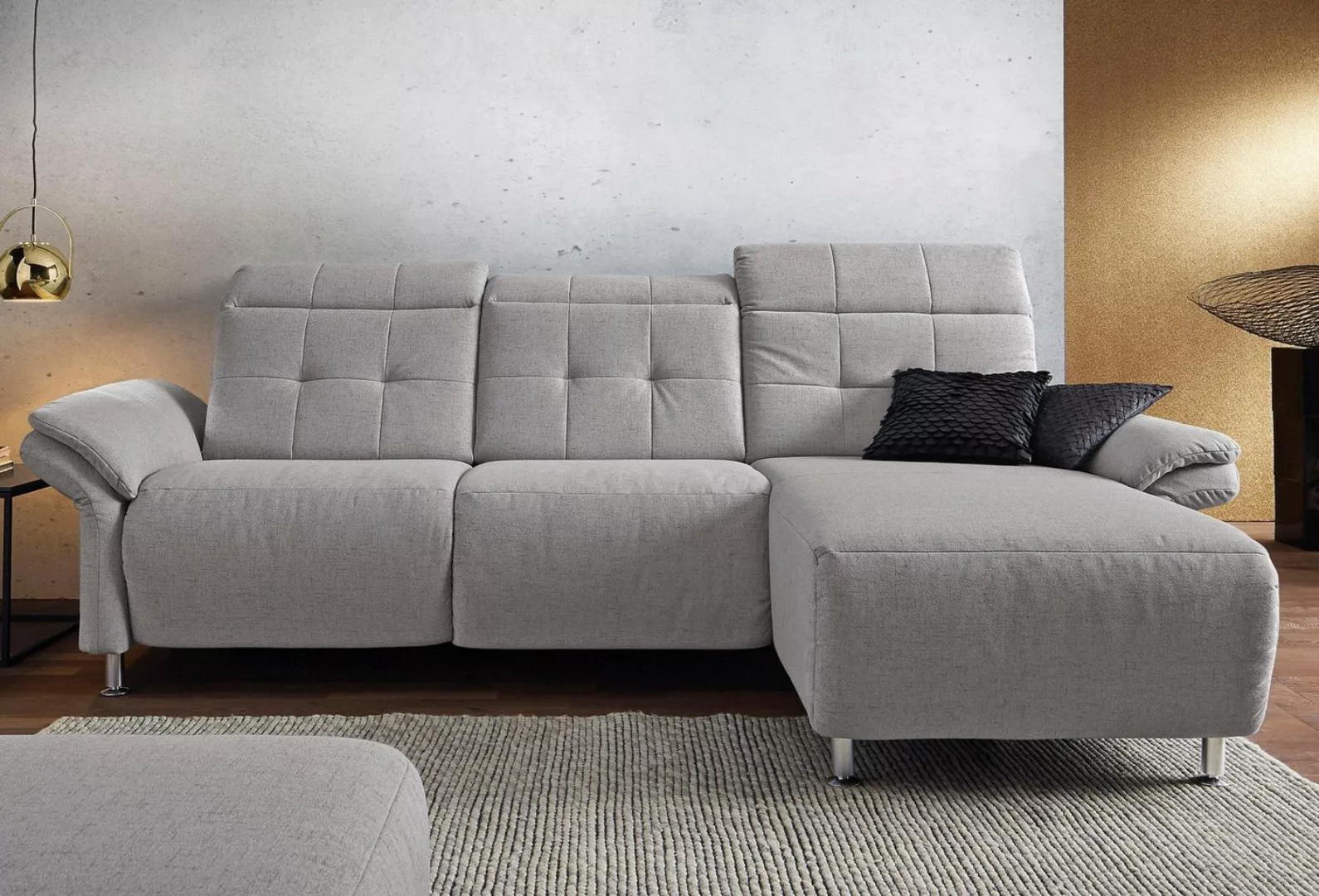 Places of Style Ecksofa Manhattan, 2 Sitze mit elektrischer Relaxfunktion, günstig online kaufen