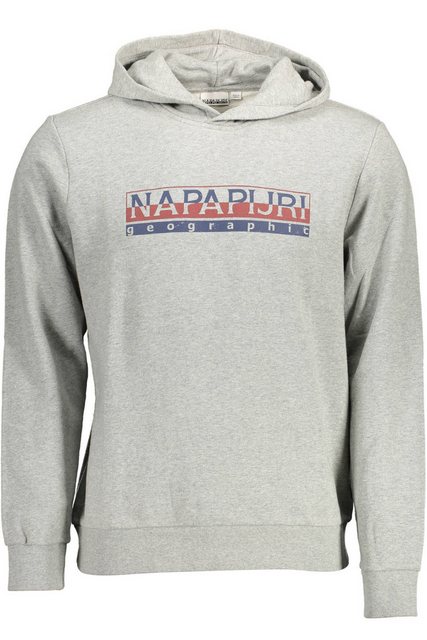 Napapijri Sweatshirt Graues Herren Langarm-Sweatshirt mit Kapuze und günstig online kaufen