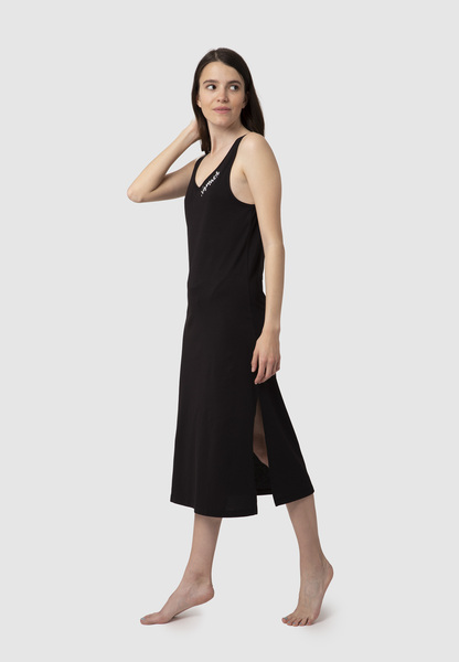 Joy Dress Aus Bio-baumwolle Und Modal-buchenfaser Mit Druck "Namaste" günstig online kaufen