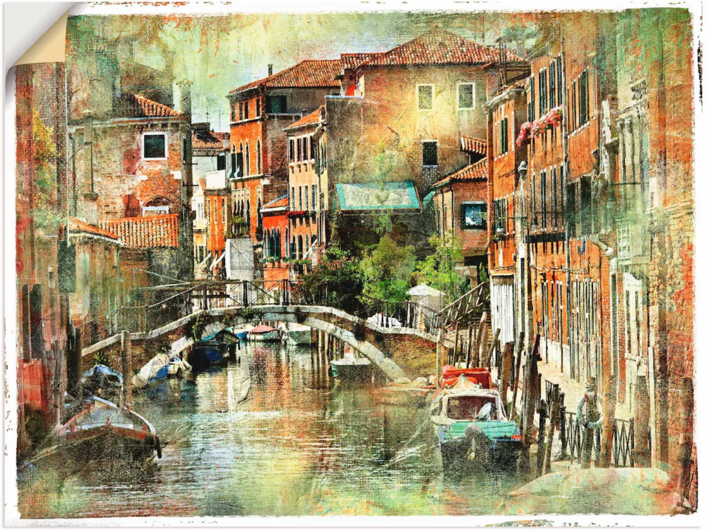 Artland Wandbild "Kanal in Venedig", Italien, (1 St.) günstig online kaufen