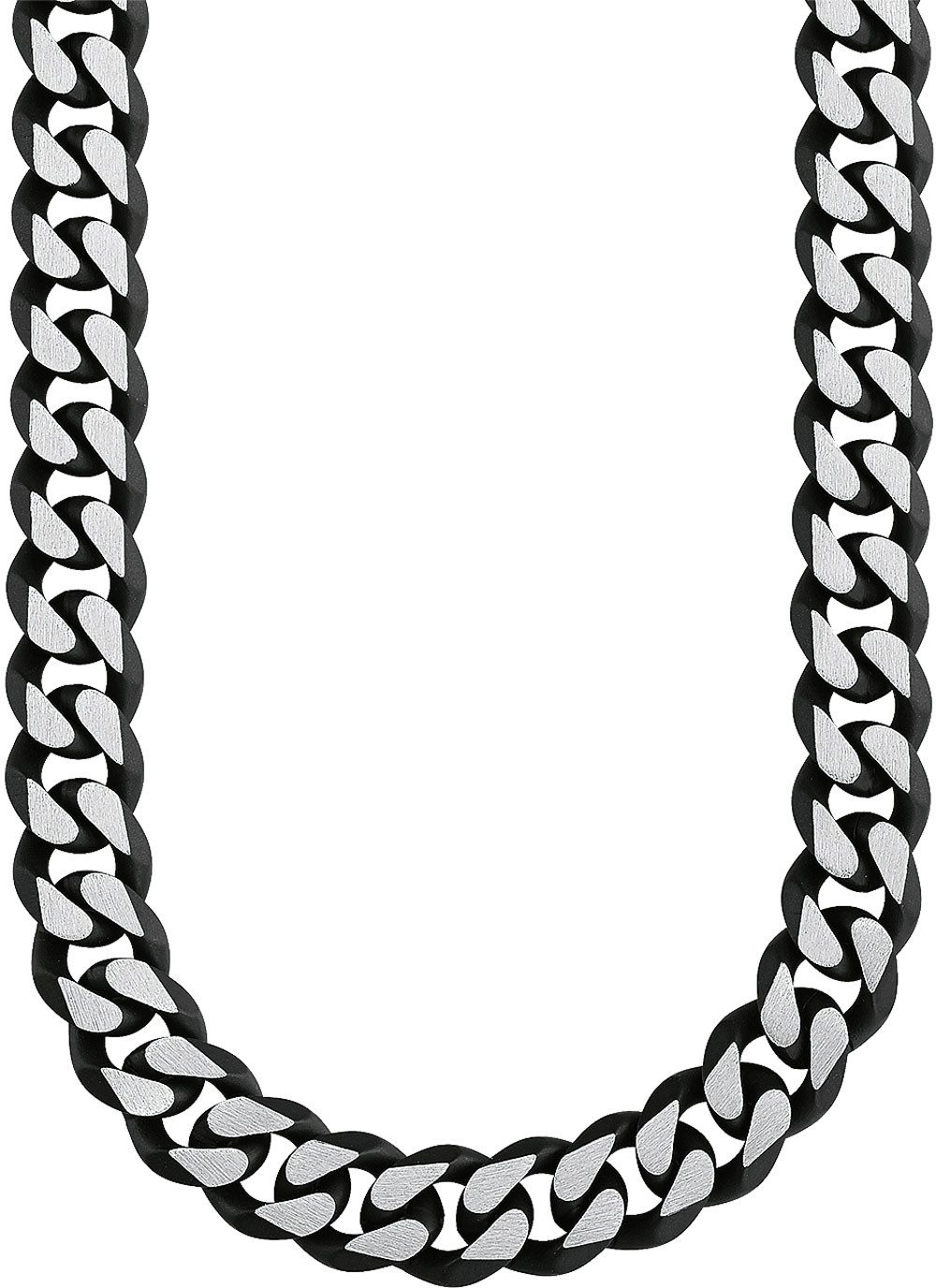 s.Oliver Silberkette Schwarze Panzerkette - s.Oliver günstig online kaufen