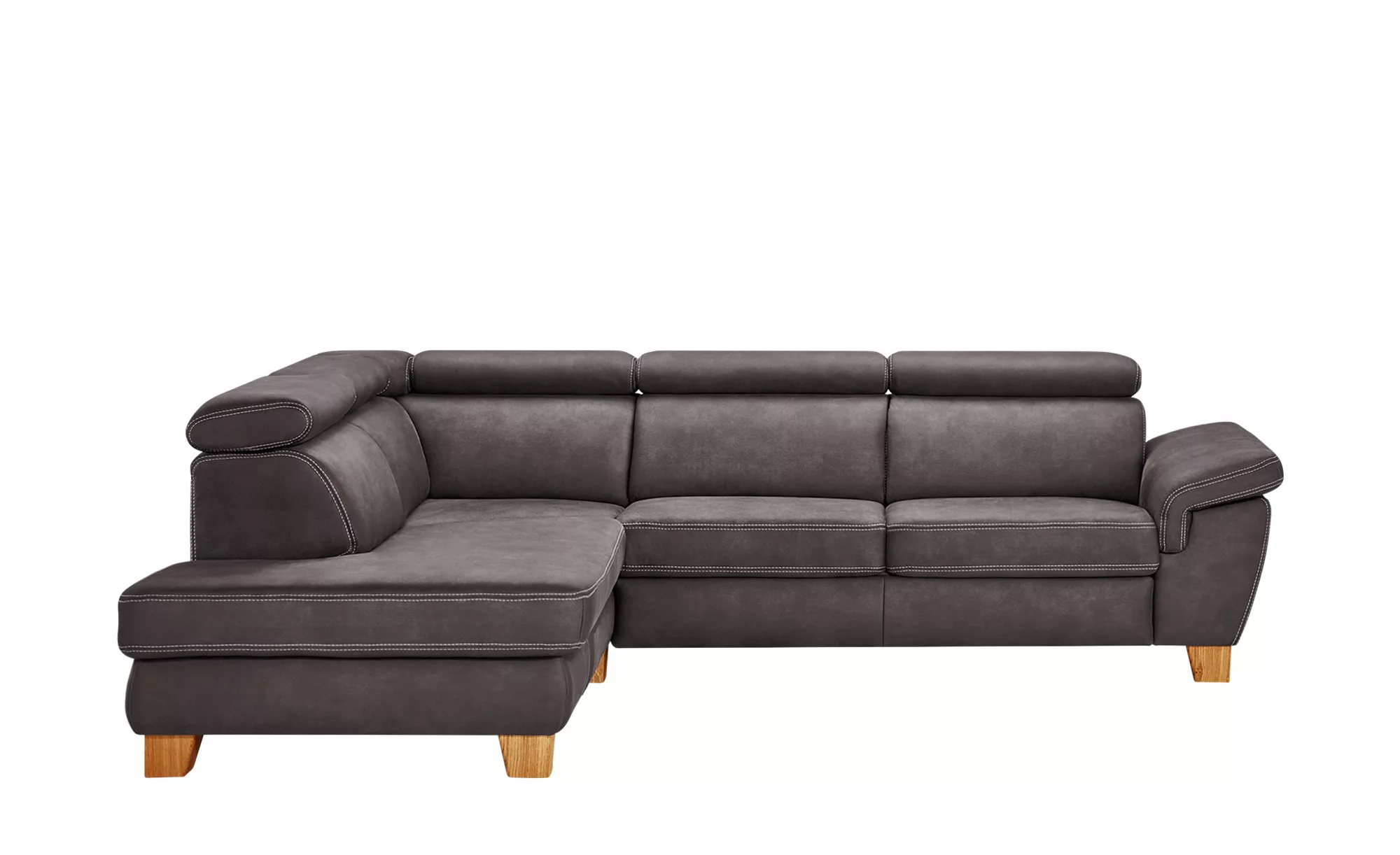 Ecksofa  Indra - braun - 81 cm - Polstermöbel > Sofas > Ecksofas - Möbel Kr günstig online kaufen