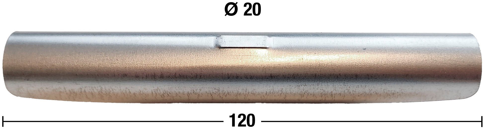 GARESA Stangenverbinder Rundrohr 20mm, (1-tlg), Silberfarben günstig online kaufen