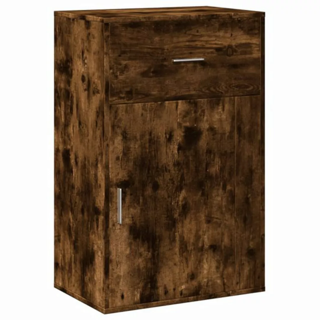 vidaXL Fächerschrank Beistellschrank Räuchereiche 56,5x39x90 cm Holzwerksto günstig online kaufen