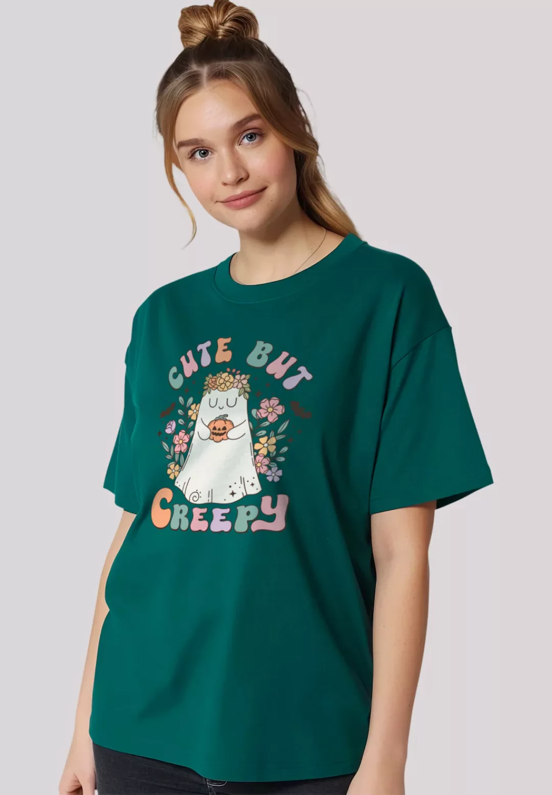 F4NT4STIC T-Shirt "Retro Halloween Cute But Creepy", Premium Qualität, Hall günstig online kaufen