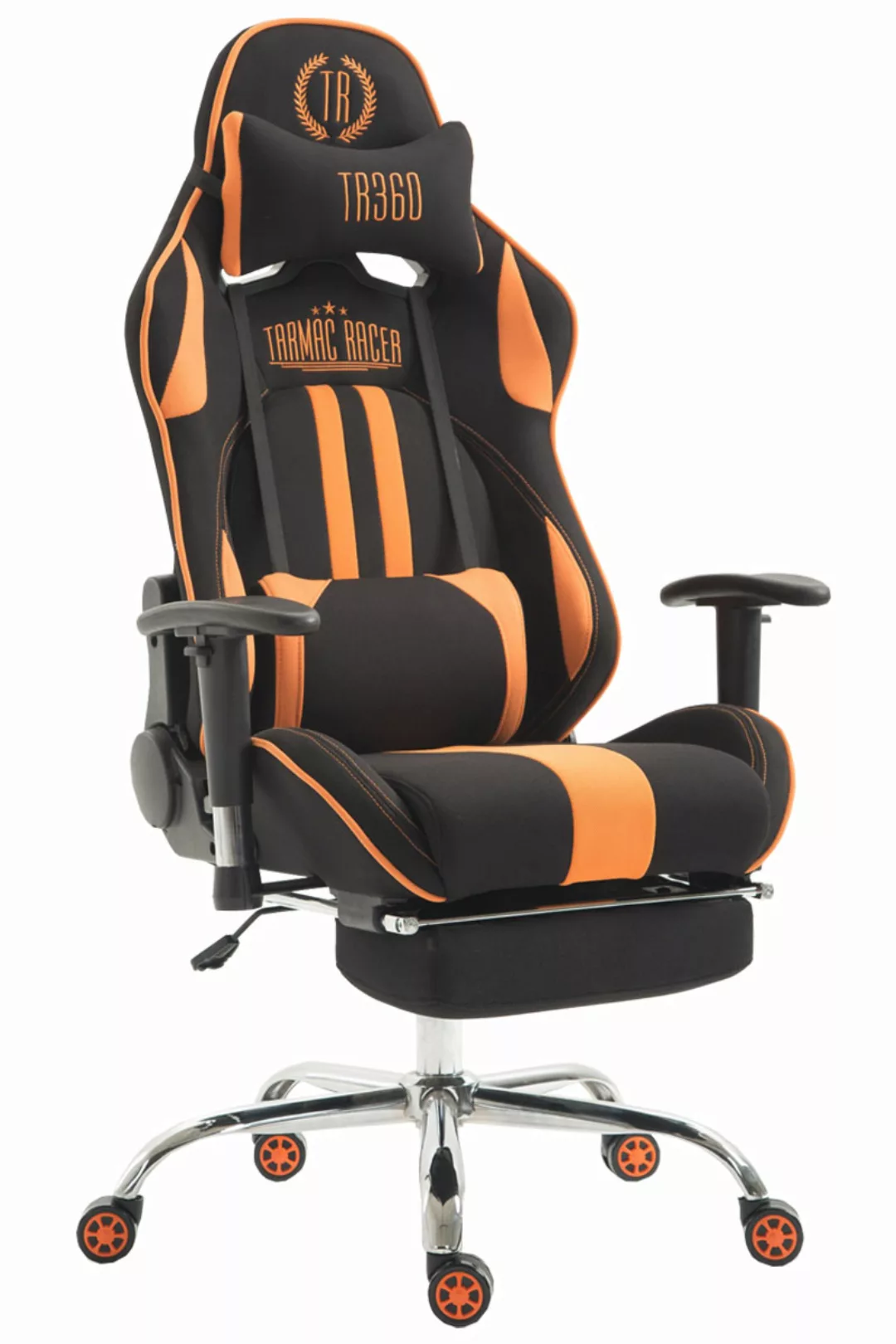 Racing Bürostuhl Limit Stoff Mit Fußablage Schwarz/orange günstig online kaufen