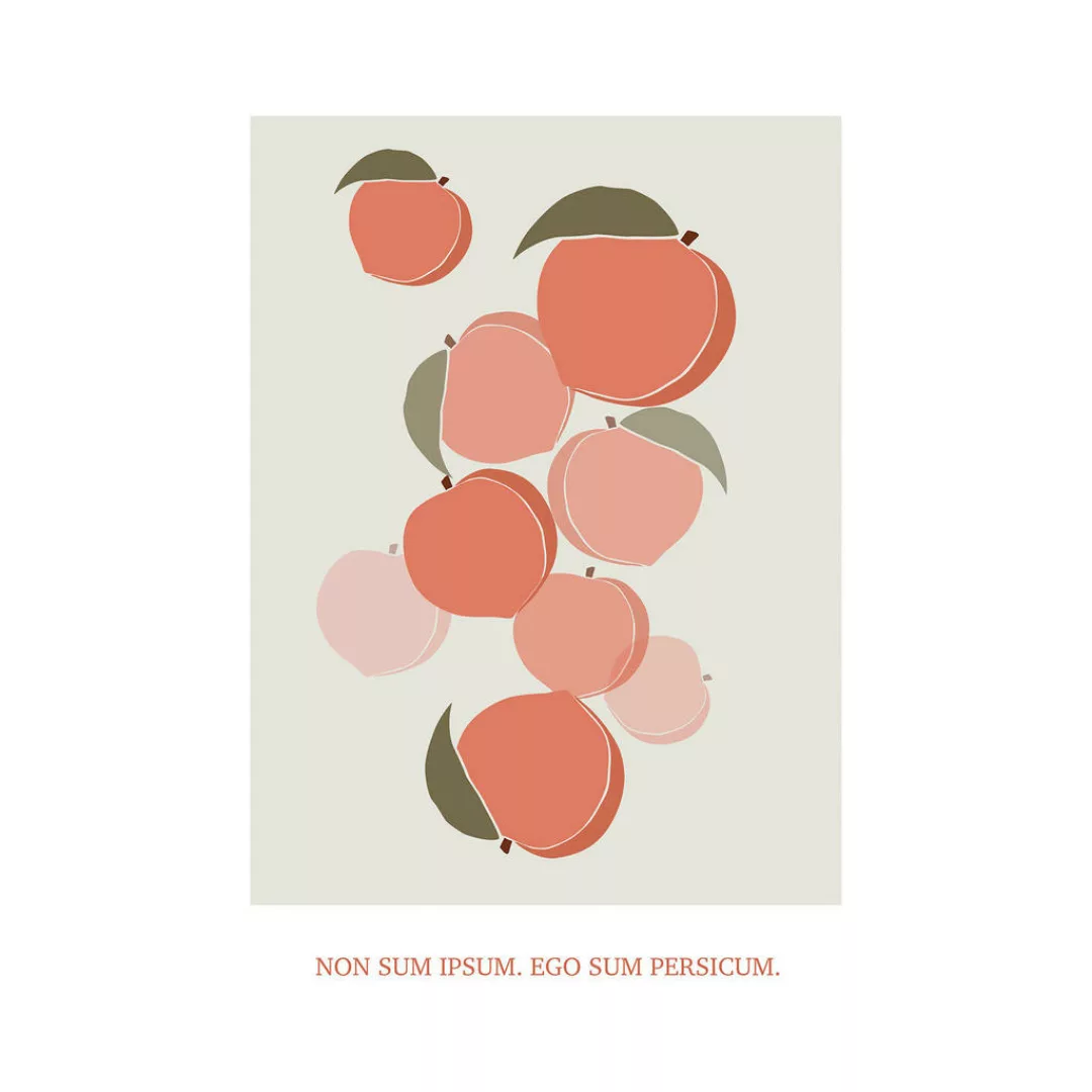 Komar Wandbild »Cultivated Peaches«, (1 St.), Deutsches Premium-Poster Foto günstig online kaufen