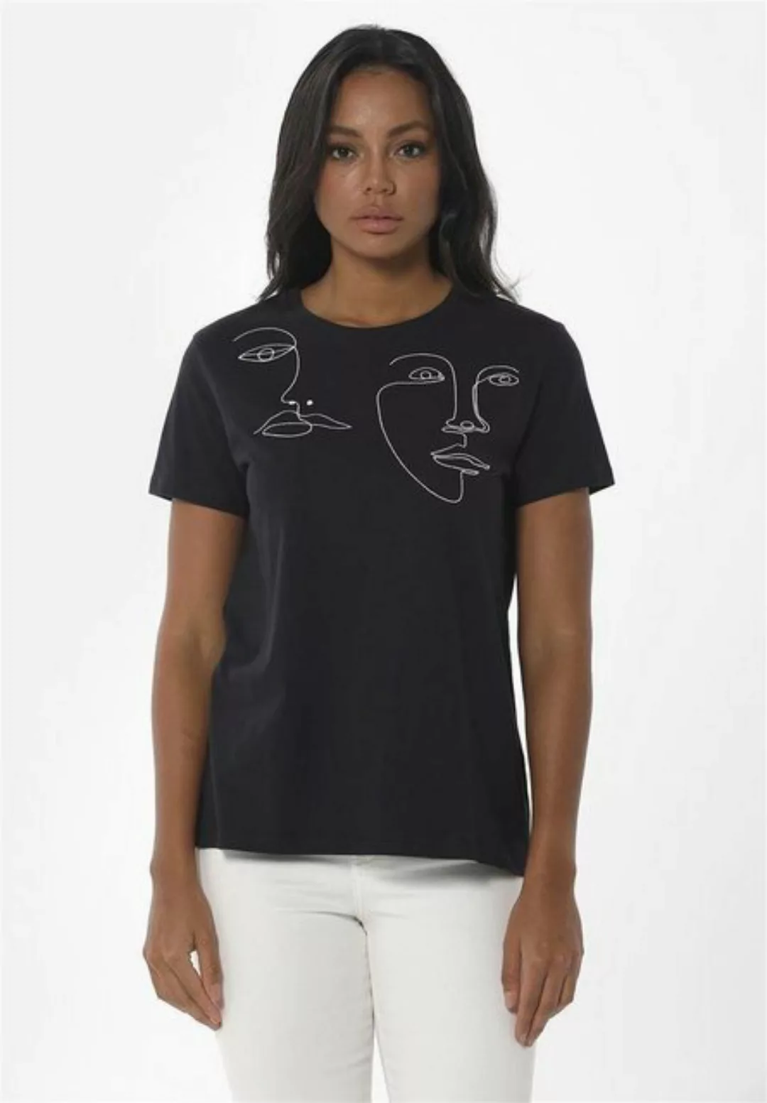 ORGANICATION T-Shirt Women's Embroidered T-shirt in Black günstig online kaufen