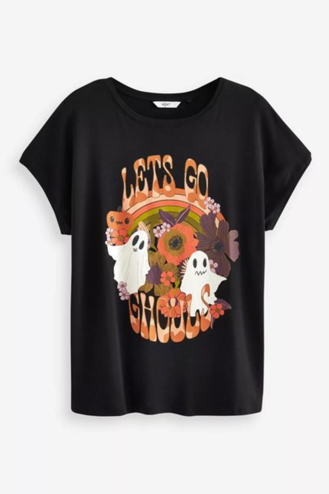 Next Print-Shirt T-Shirt mit Halloween-Grafik (1-tlg) günstig online kaufen