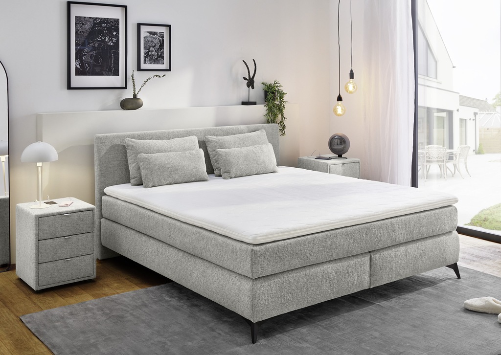 Jockenhöfer Gruppe Boxspringbett "Paulina, inkl. Topper und Kissen, Härtegr günstig online kaufen