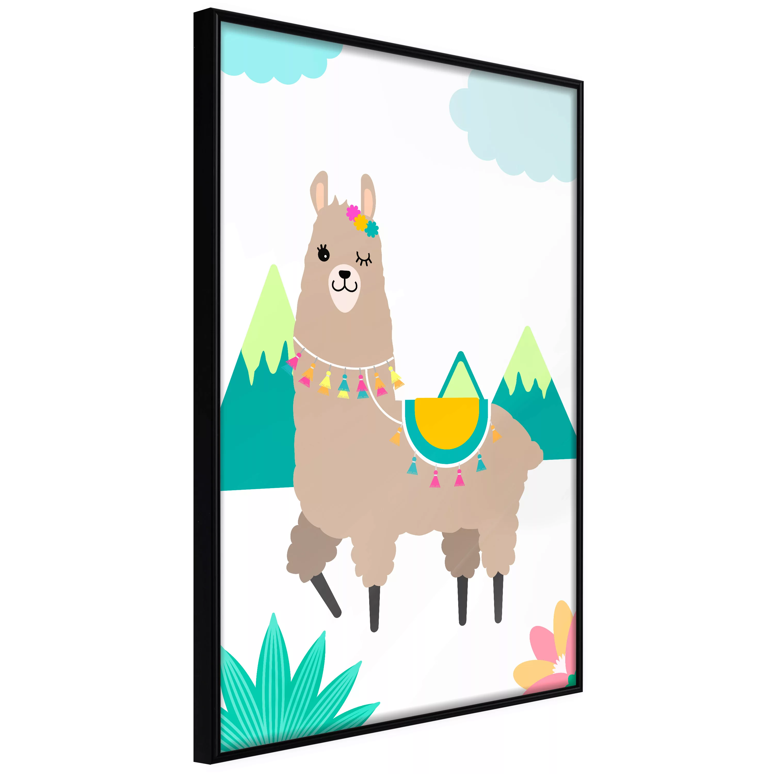 Poster - Playful Llama günstig online kaufen