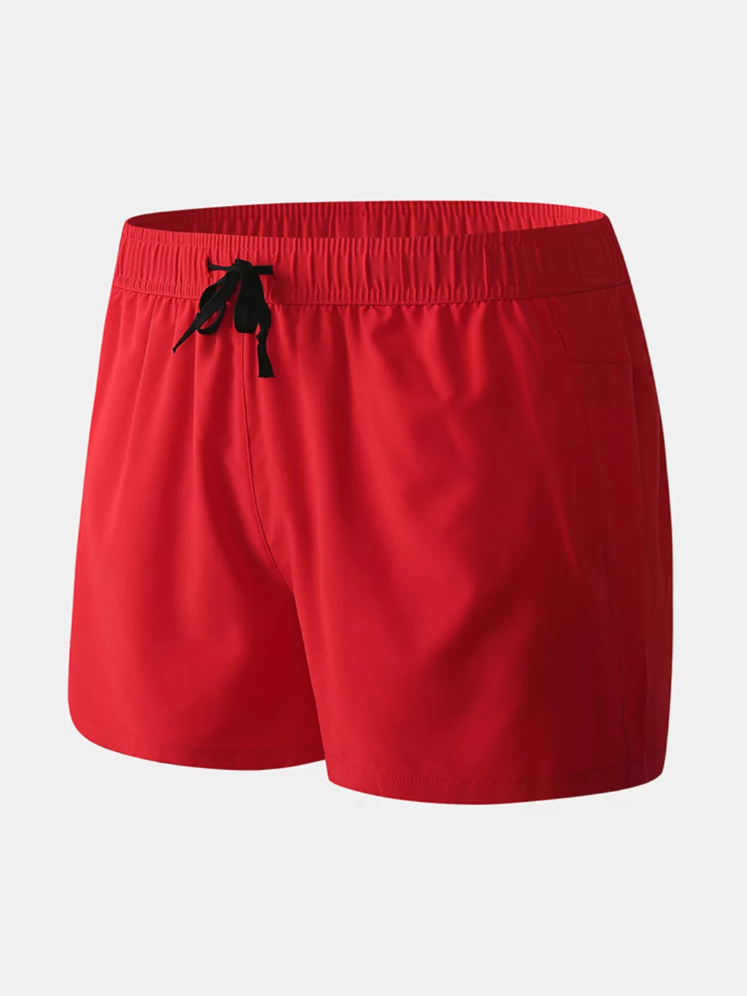 Schlichte Kordelzug MIni Shorts Mesh Liner Workout Laufshorts Beachwear für günstig online kaufen