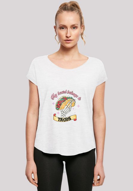 F4NT4STIC T-Shirt "Anti Valentinstag My Herz belongs to tacos", Premium Qua günstig online kaufen