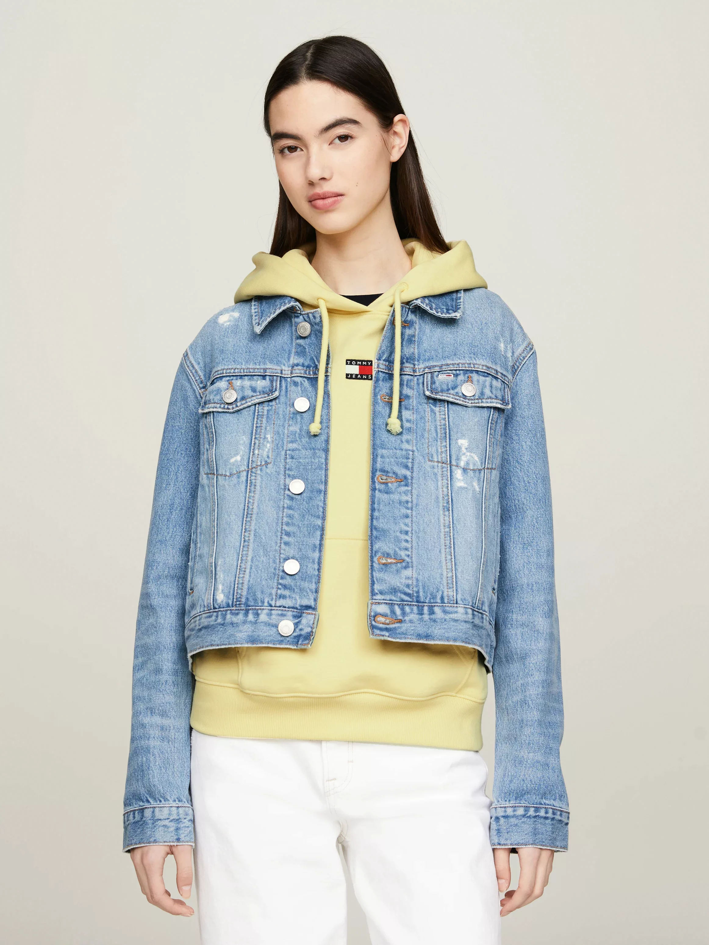 Tommy Jeans Jeansjacke "IZZIE SLM JACKET BH0013", mit leichten used Effekte günstig online kaufen