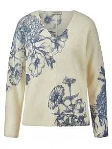 V-Pullover Uta Raasch weiss günstig online kaufen
