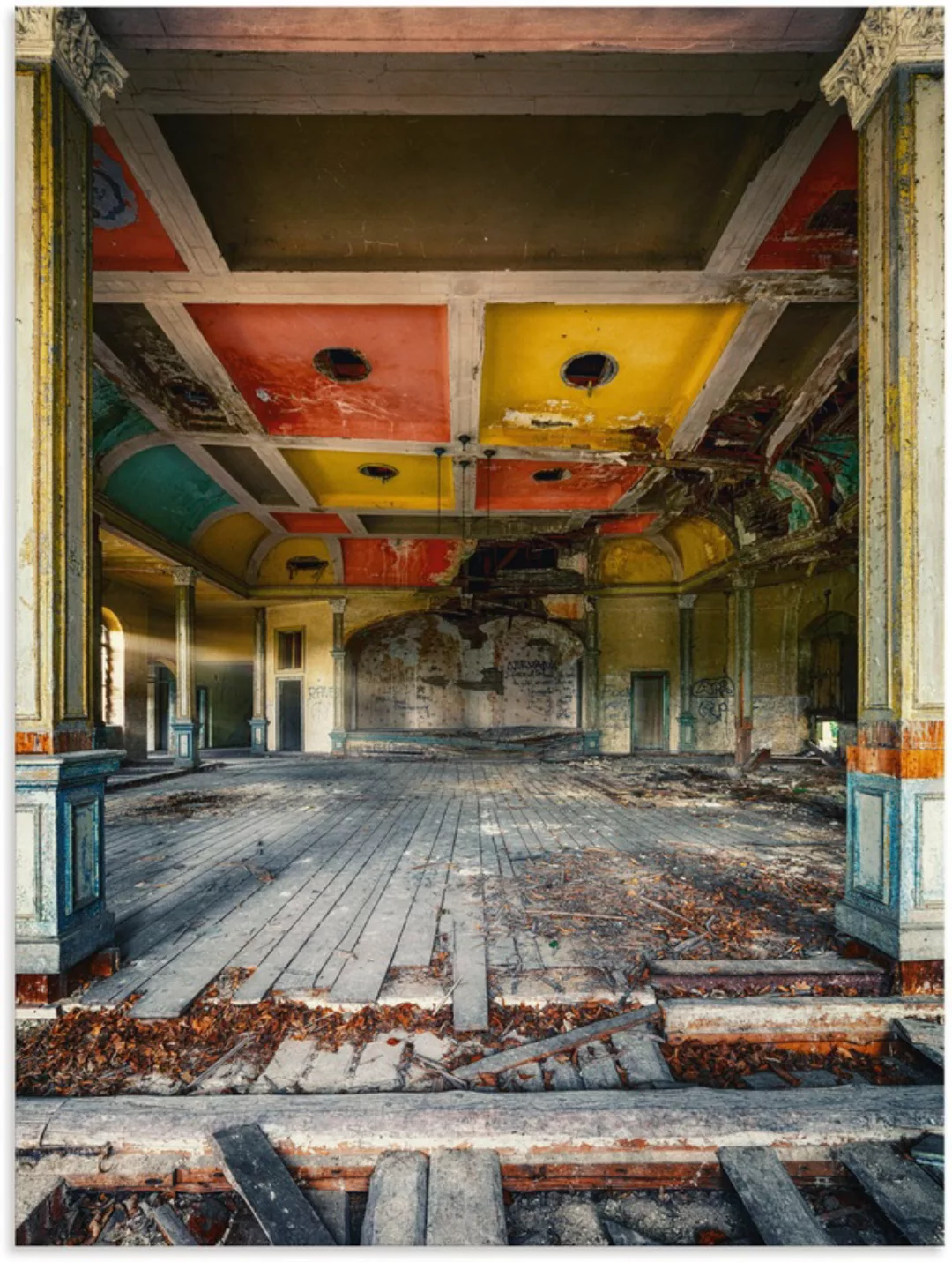 Artland Wandbild »Lost Place - Der letzte Tanz Tanzsaal«, Gebäude, (1 St.), günstig online kaufen