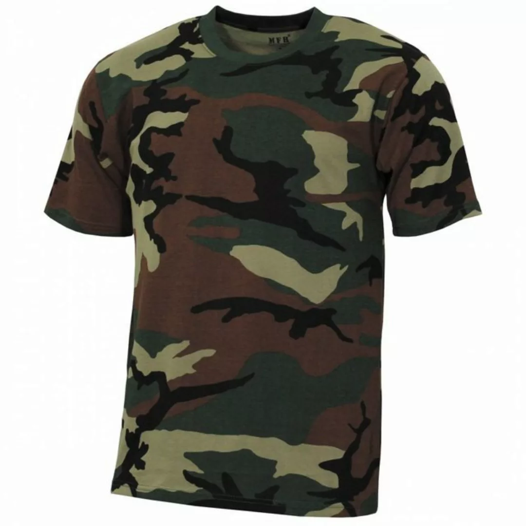 MFH T-Shirt US T-Shirt, Streetstyle, woodland, 140-145 g/m² - S (1-tlg) ver günstig online kaufen