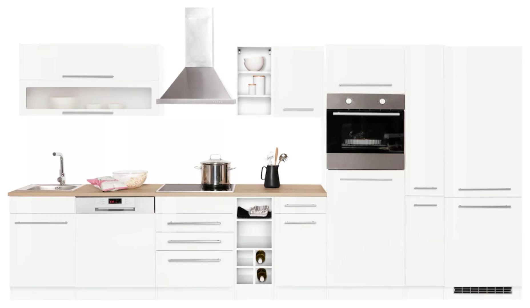 HELD MÖBEL Küchenzeile "Eton", ohne E-Geräte, Breite 390 cm günstig online kaufen