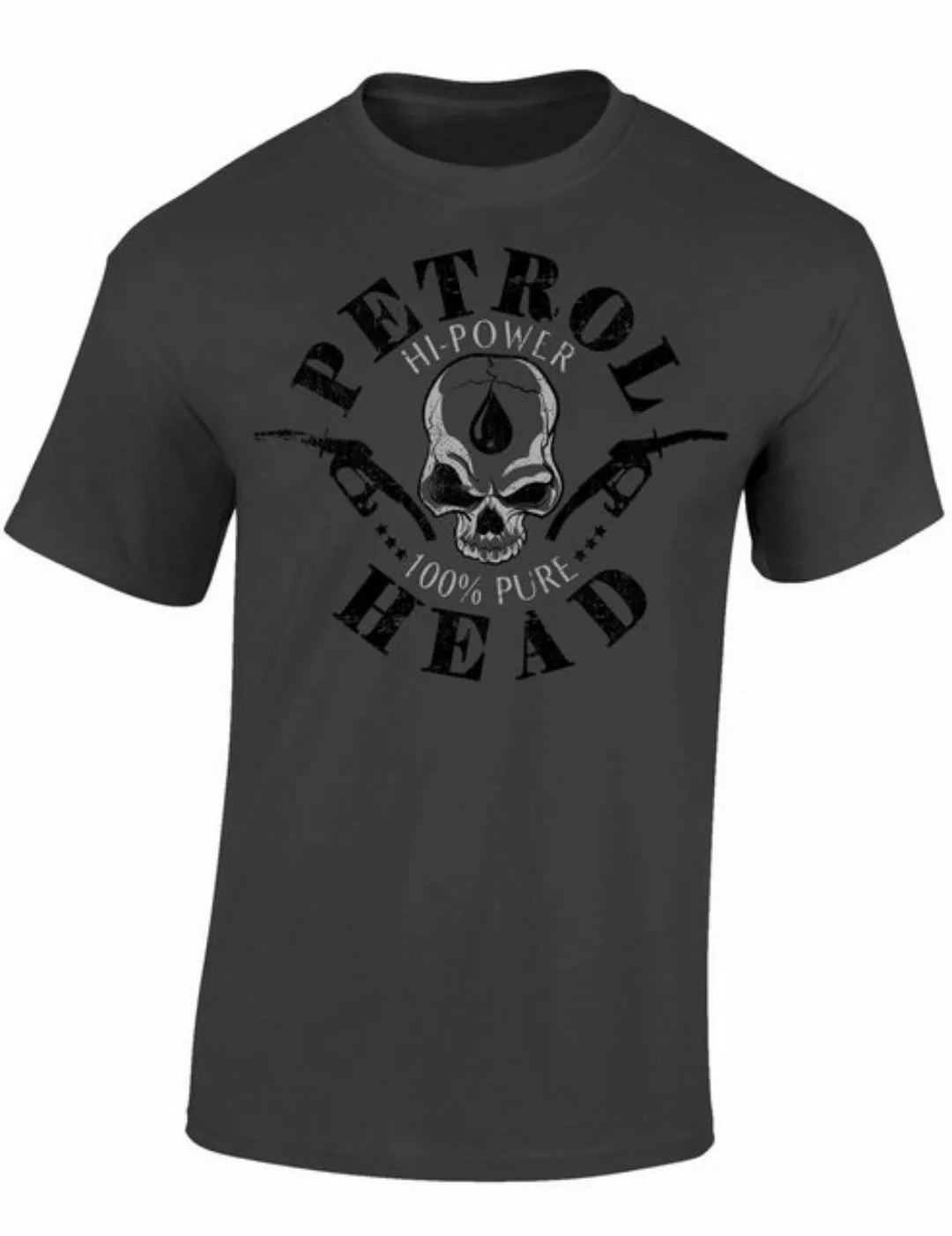 Baddery Print-Shirt Auto T-Shirt: "100% Pure Petrolhead" - Motorsport Tunin günstig online kaufen
