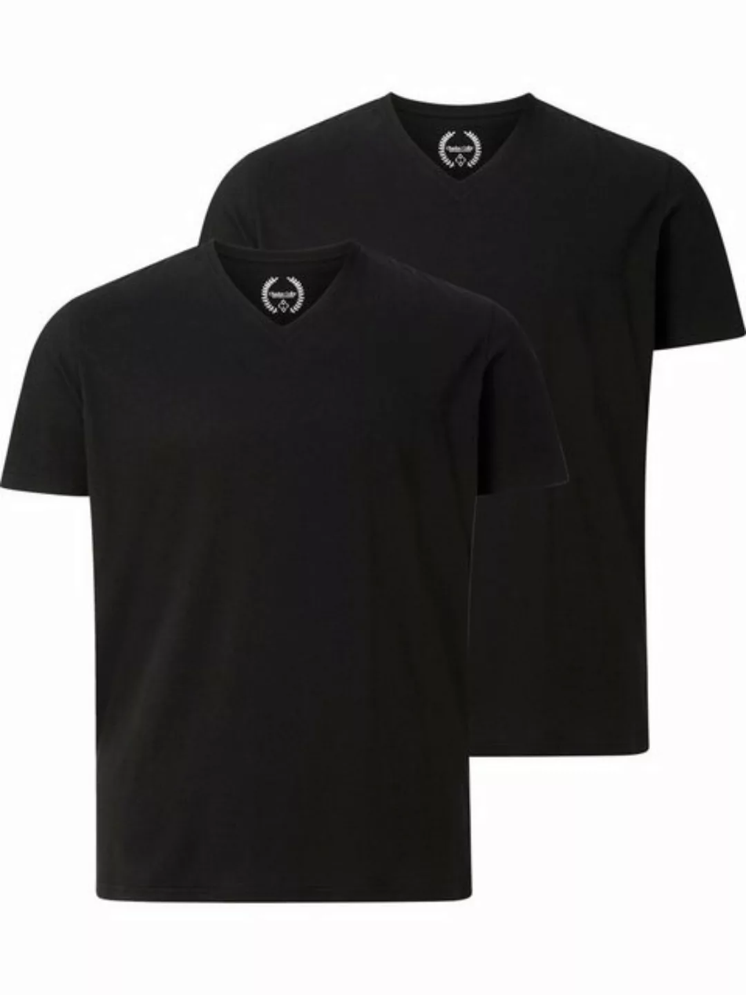 Charles Colby T-Shirt EARL MILLS schlicht mit V-Neck (2er-Pack) günstig online kaufen