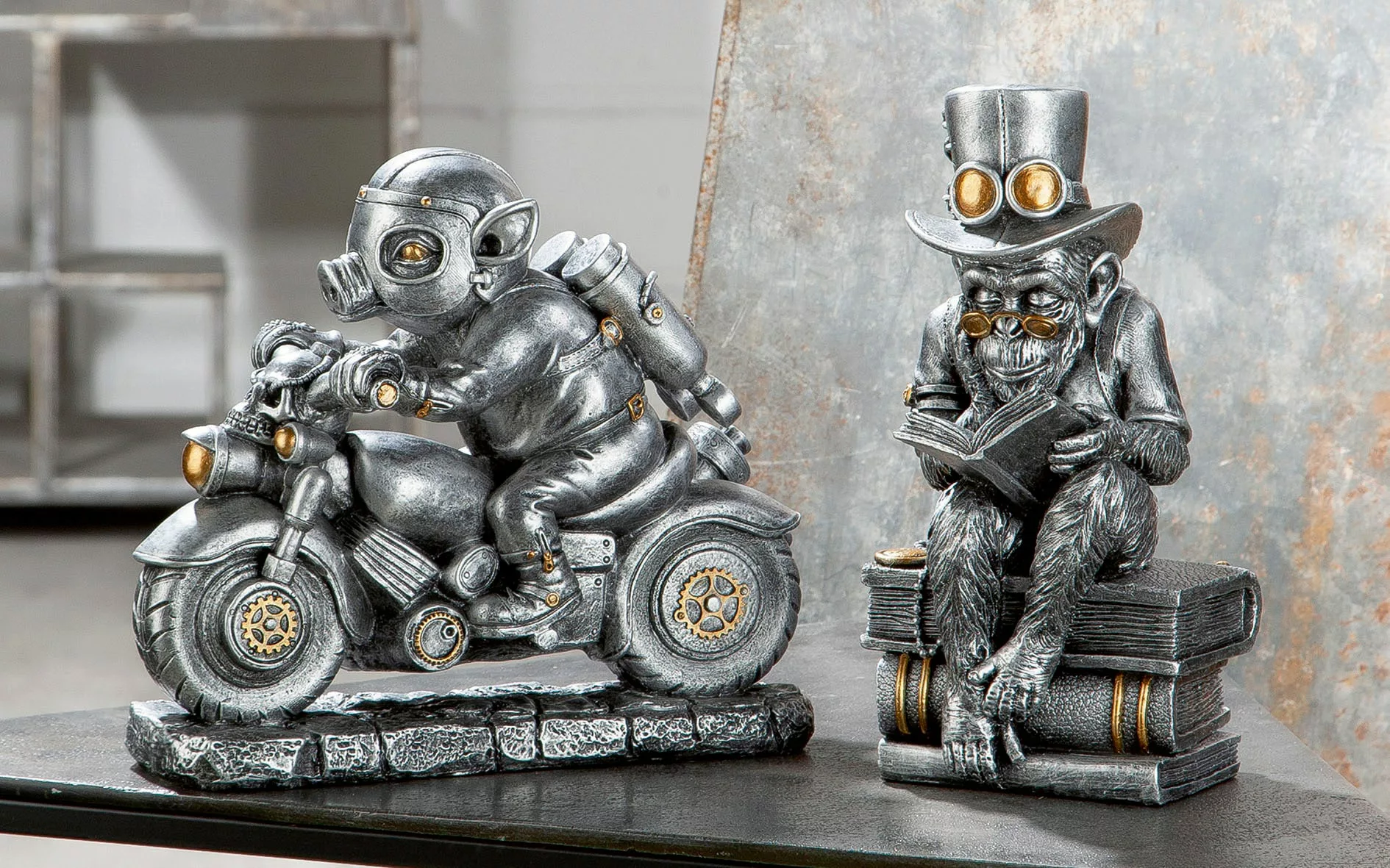 Casablanca by Gilde Tierfigur "Skulptur Steampunk Motor-Pig" günstig online kaufen