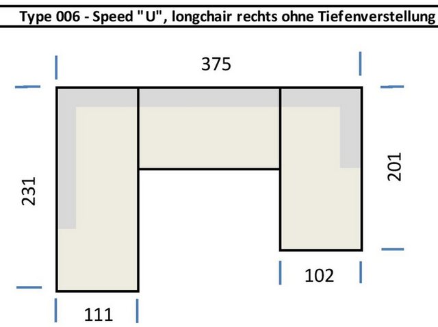 Iwaniccy Wohnlandschaft U-Form, elektr. Sitztiefenverstellung, dunkelgrau - günstig online kaufen