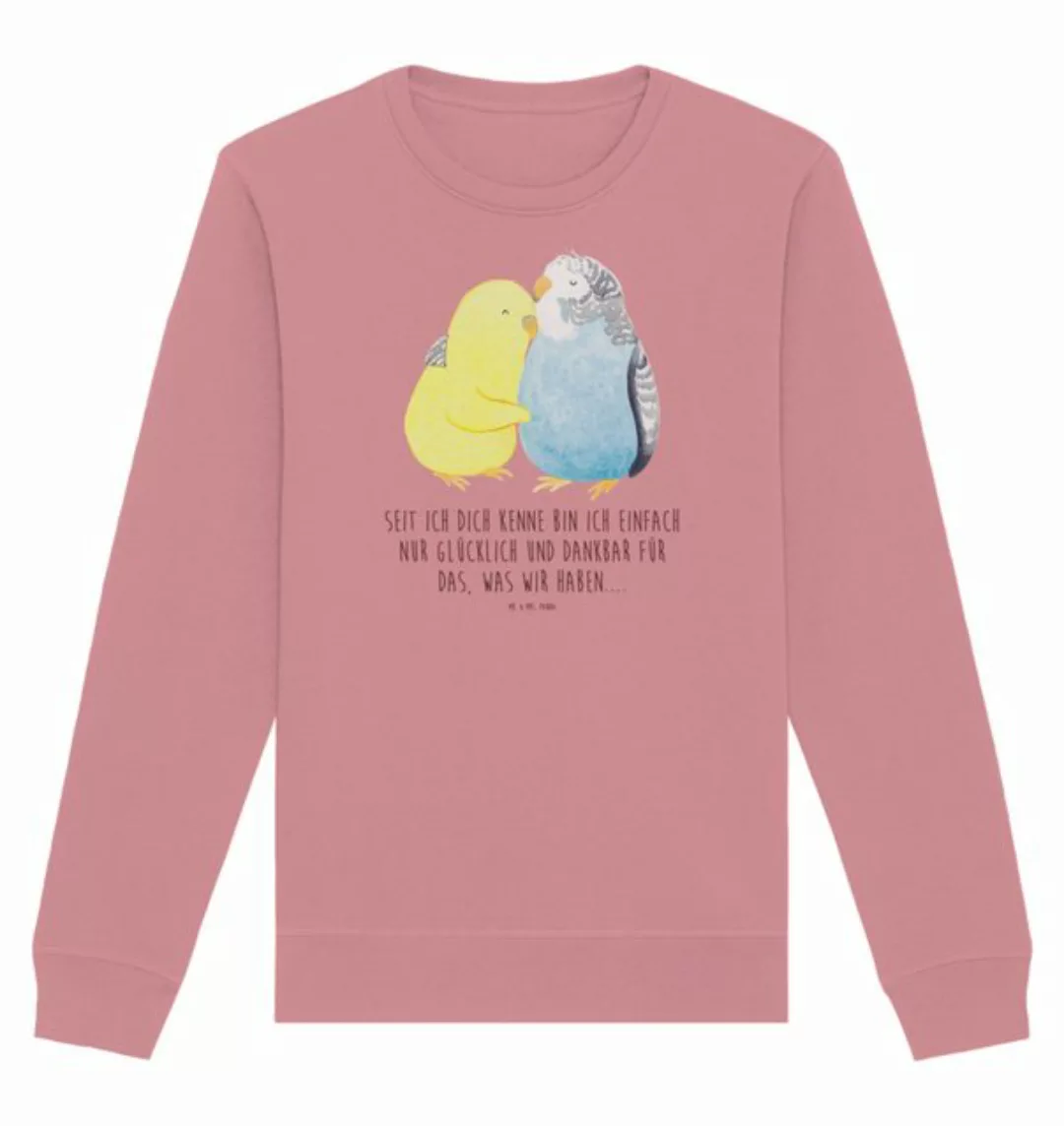 Mr. & Mrs. Panda Longpullover Größe XL Wellensittich Liebe - Canyon Pink - günstig online kaufen