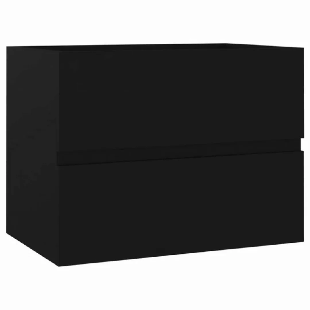 Waschbeckenunterschrank Schwarz 60x38,5x45 Cm Spanplatte günstig online kaufen