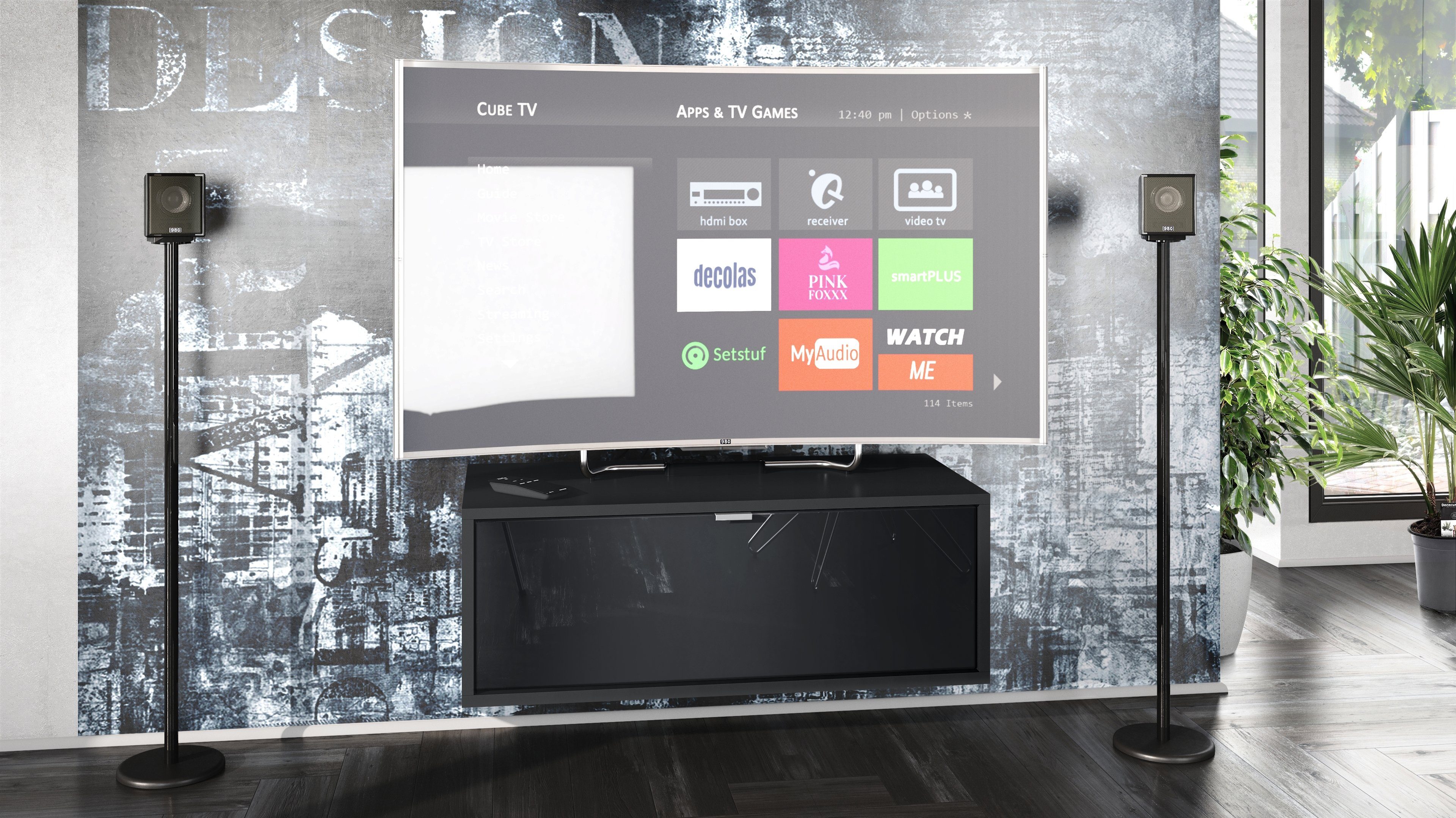 Vladon Lowboard Lana 800 (TV-Kommode, mit günstig online kaufen
