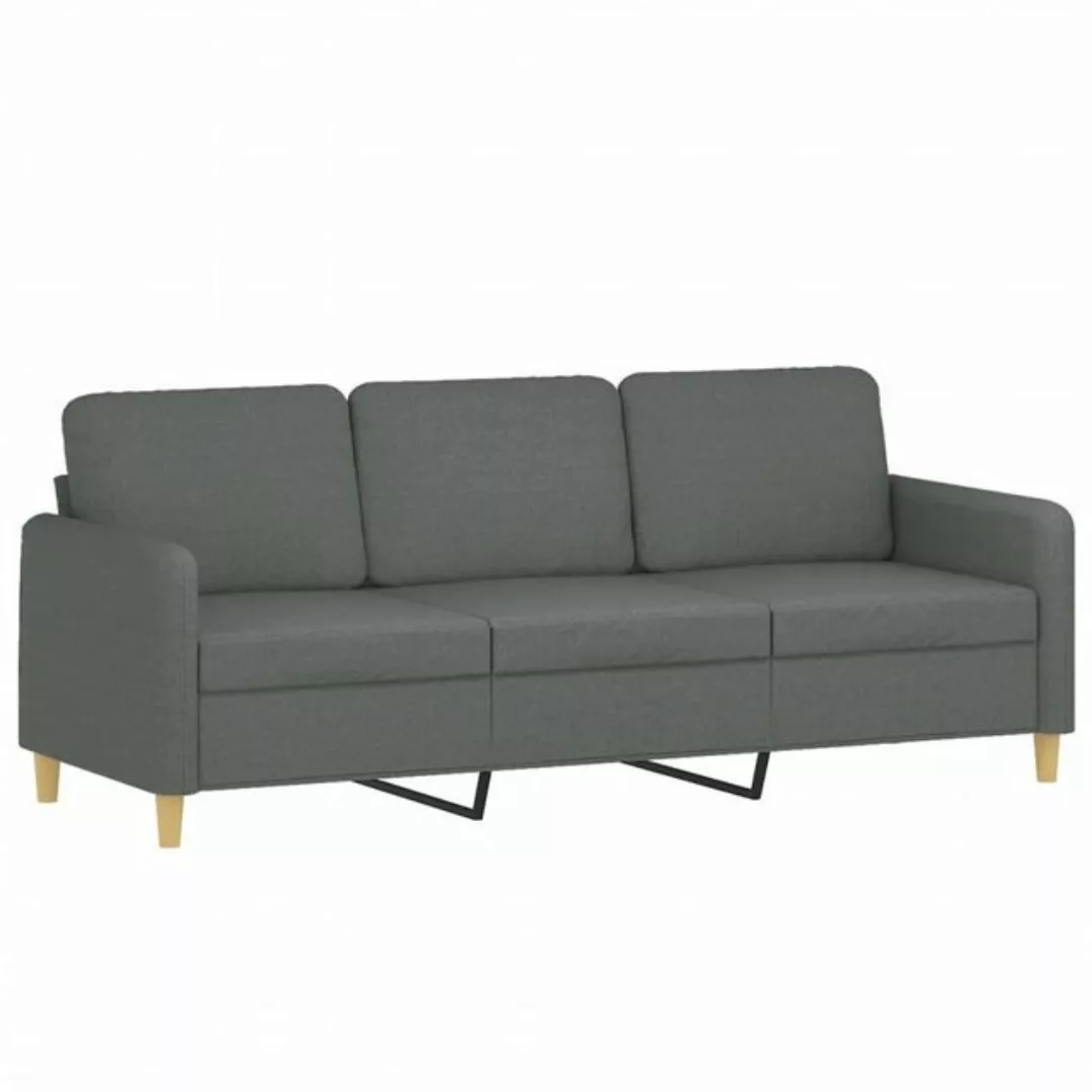 vidaXL Sofa 3-Sitzer-Sofa Dunkelgrau 180 cm Stoff günstig online kaufen