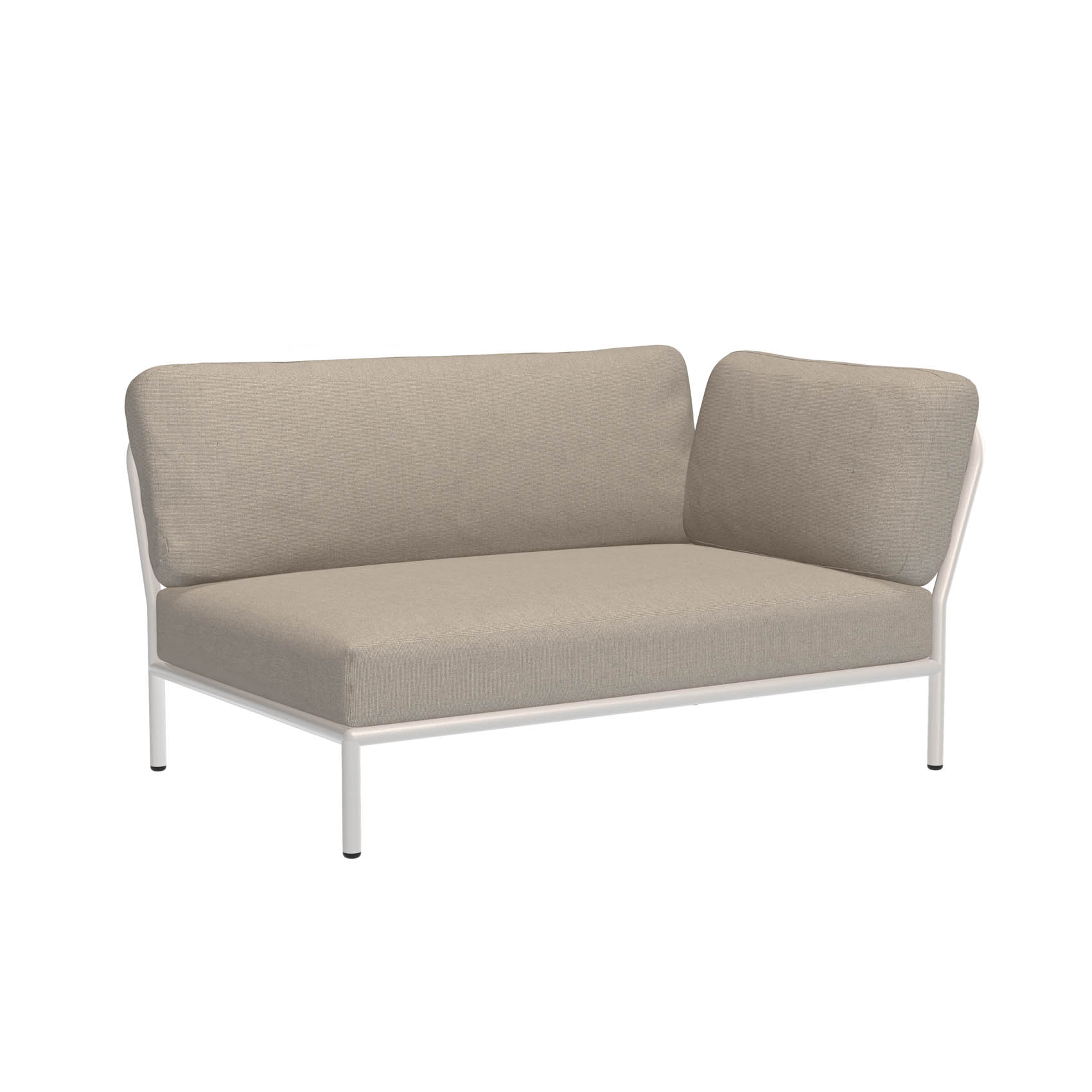 LEVEL Outdoor Sofa Lounge-Modul 2 Asche Weiß Rechts günstig online kaufen