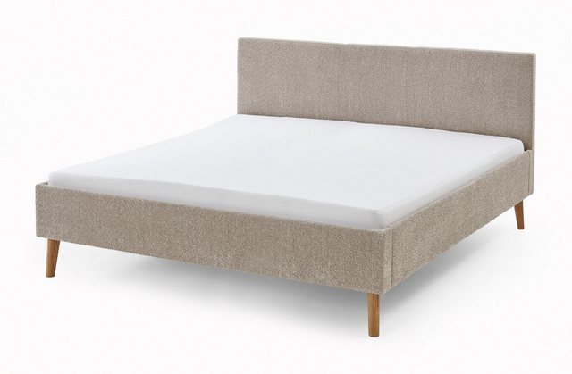 meise.möbel Polsterbett Leros (mit Boucle-Stoff in Taupe, Liegefläche 140x2 günstig online kaufen