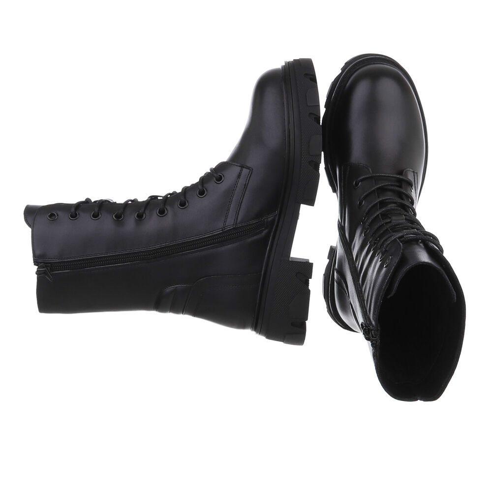 Ital-Design Damen-Freizeitschnürschuhe aus echtem Leder Schnürstiefelette günstig online kaufen