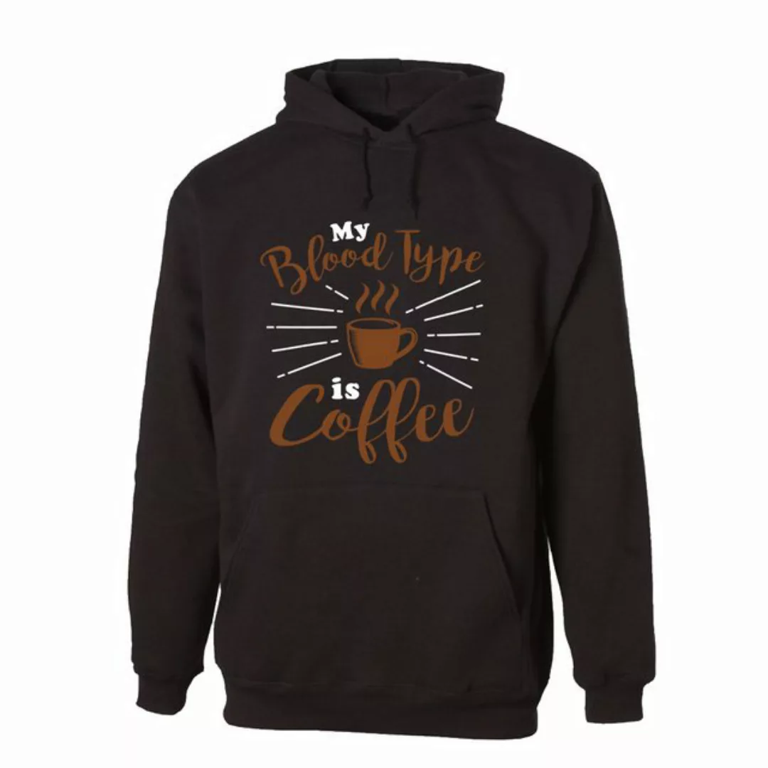 G-graphics Hoodie My blood type is Coffee Unisex mit trendigem Frontprint m günstig online kaufen