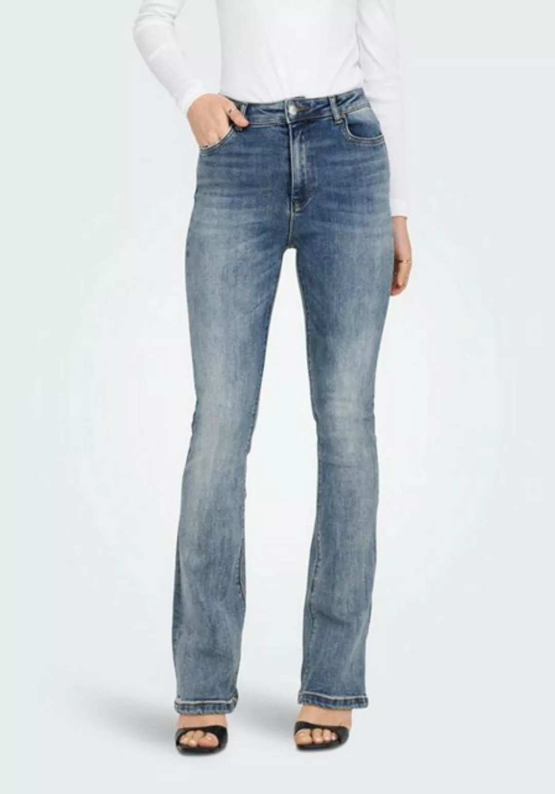 ONLY Bootcut-Jeans B1000 Jeans Bootcut Damen Hose High Waist Flared Schlagh günstig online kaufen