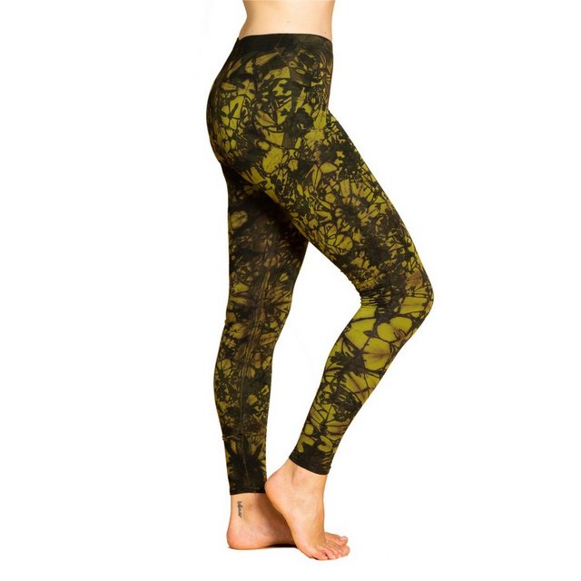 PANASIAM Leggings Unikat Batik Leggings 'Dschungel' aus natürlicher Viskose günstig online kaufen