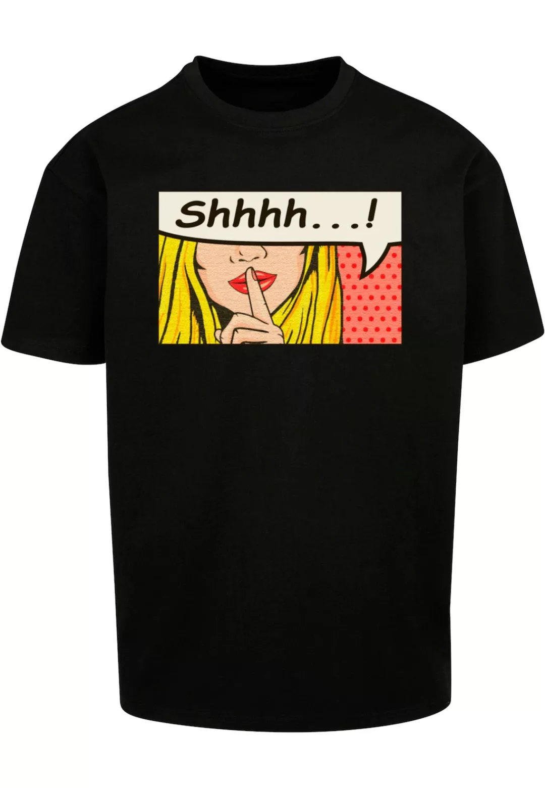 Merchcode T-Shirt "Merchcode Herren Silent Sign Comic Heavy Oversized Tee" günstig online kaufen