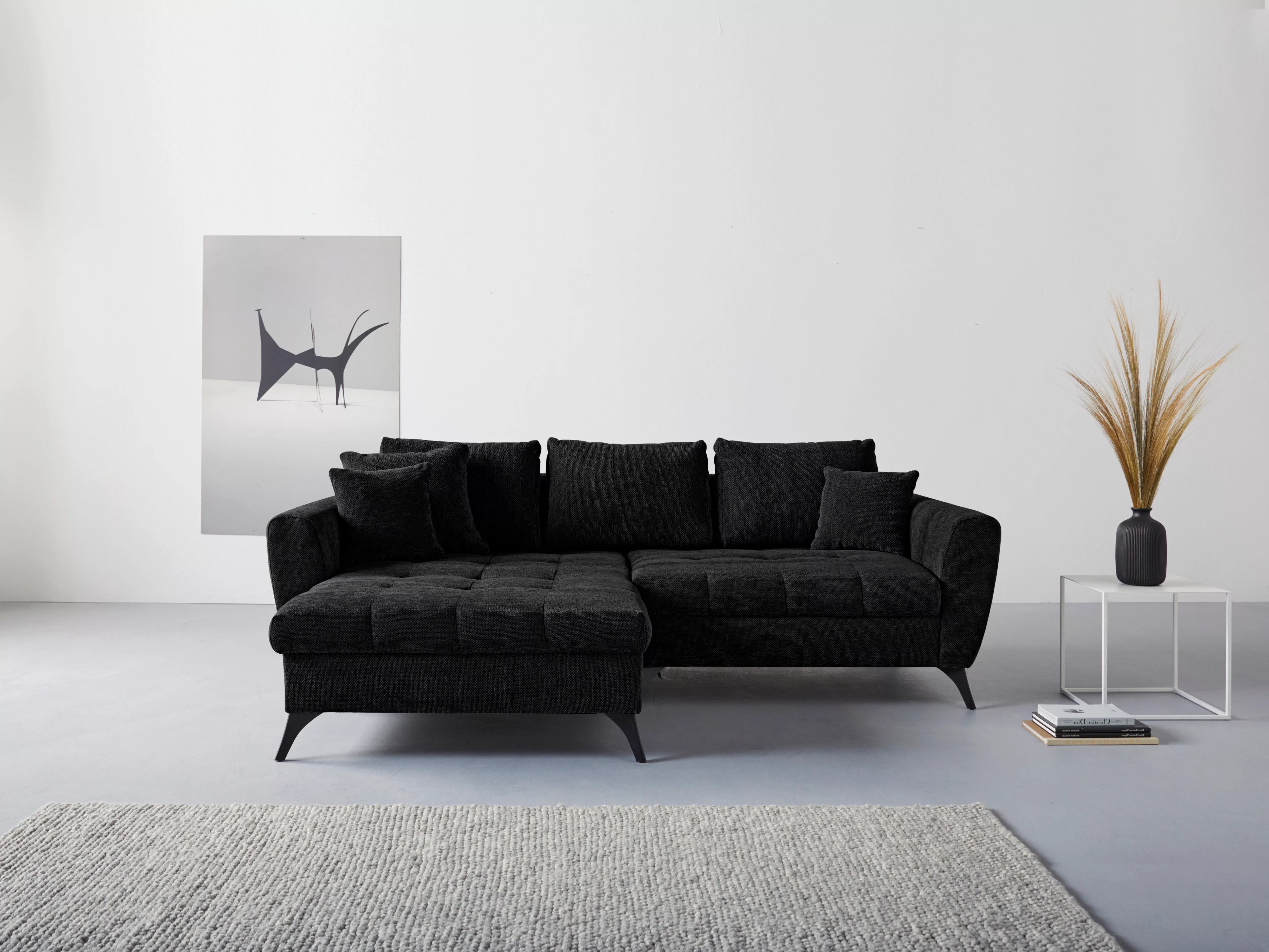 INOSIGN Ecksofa "Lörby L-Form", Belastbarkeit bis 140kg pro Sitzplatz, auch günstig online kaufen