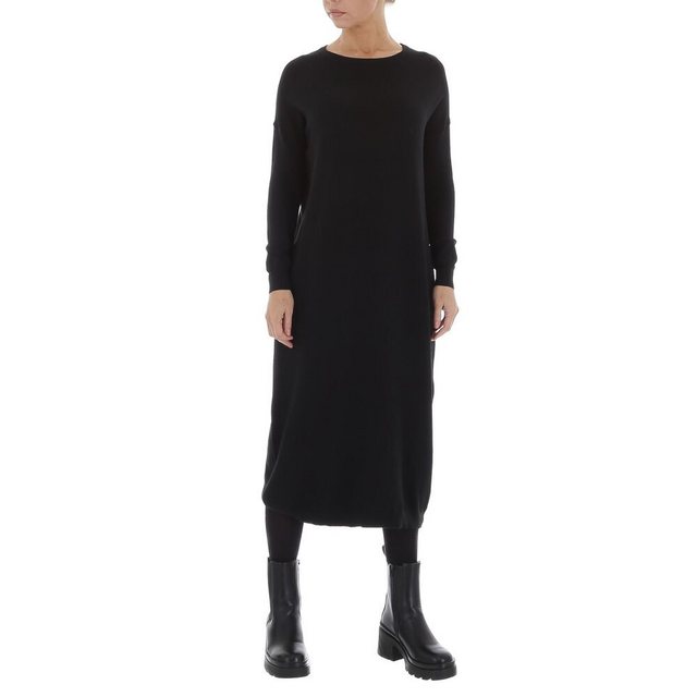 Ital-Design Strickkleid Damen Freizeit Stretch Strickoptik Maxikleid in Sch günstig online kaufen