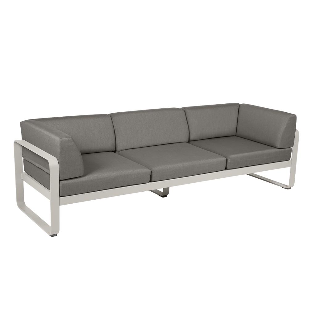 Bellevie 3-Sitzer Club Sofa Outdoor A5 Lehmgrau B8 Taupegrau günstig online kaufen