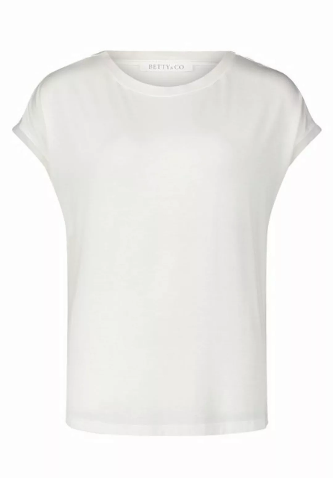 Betty&Co Kurzarmshirt "Betty & Co Basic Shirt kurzarm", Materialmix günstig online kaufen