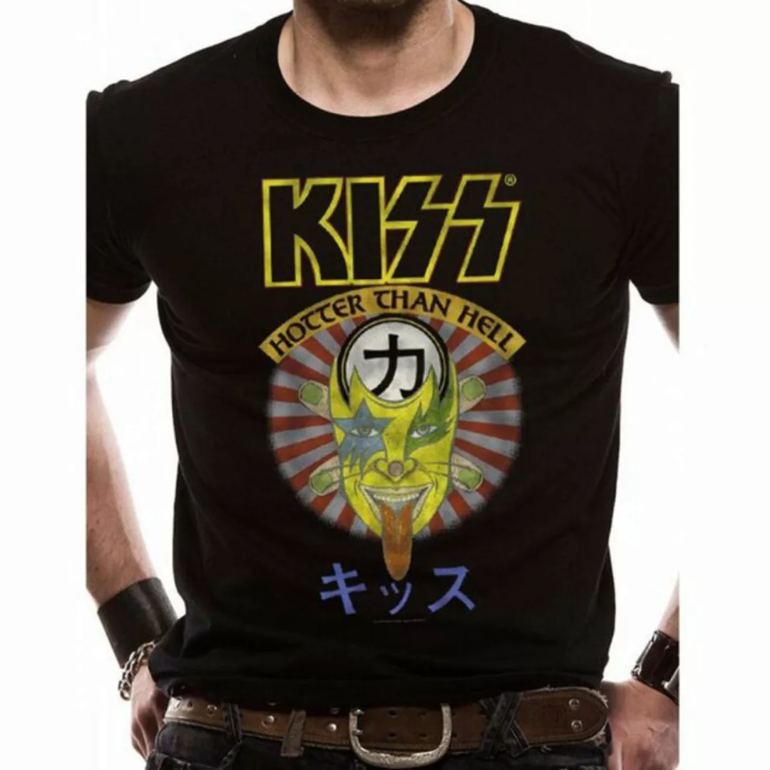 Kiss Print-Shirt KISS T-Shirt Hotter than Hell S M L XL schwarz günstig online kaufen