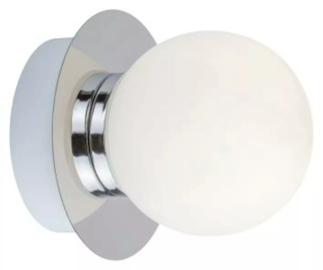 Runde Wandlampe in Chrom Ø10cm IP44 blendarm Bad günstig online kaufen