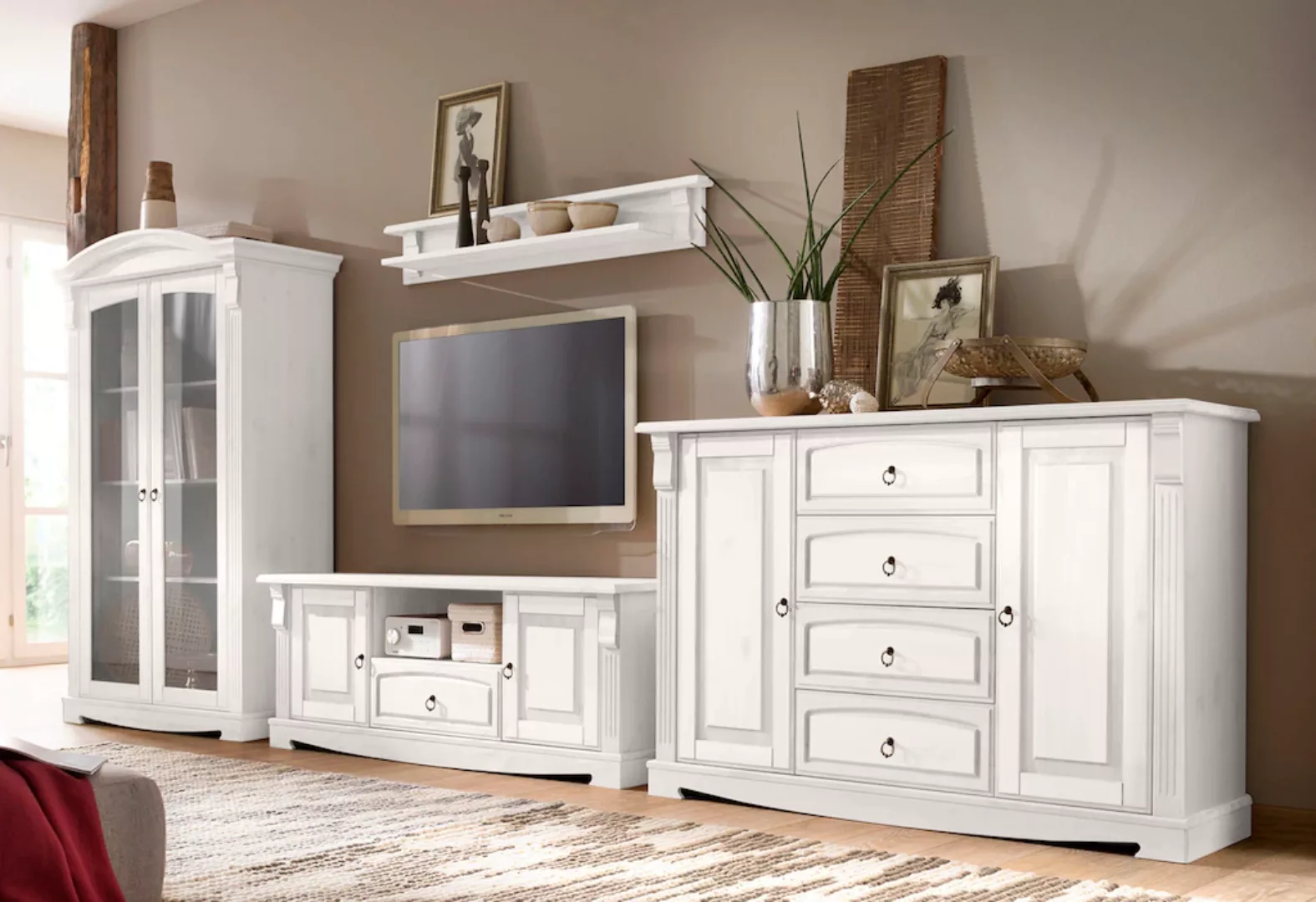 Home affaire Sideboard "Anna", Breite 140 cm, 2 Türen, mit 4 Schubladen, au günstig online kaufen