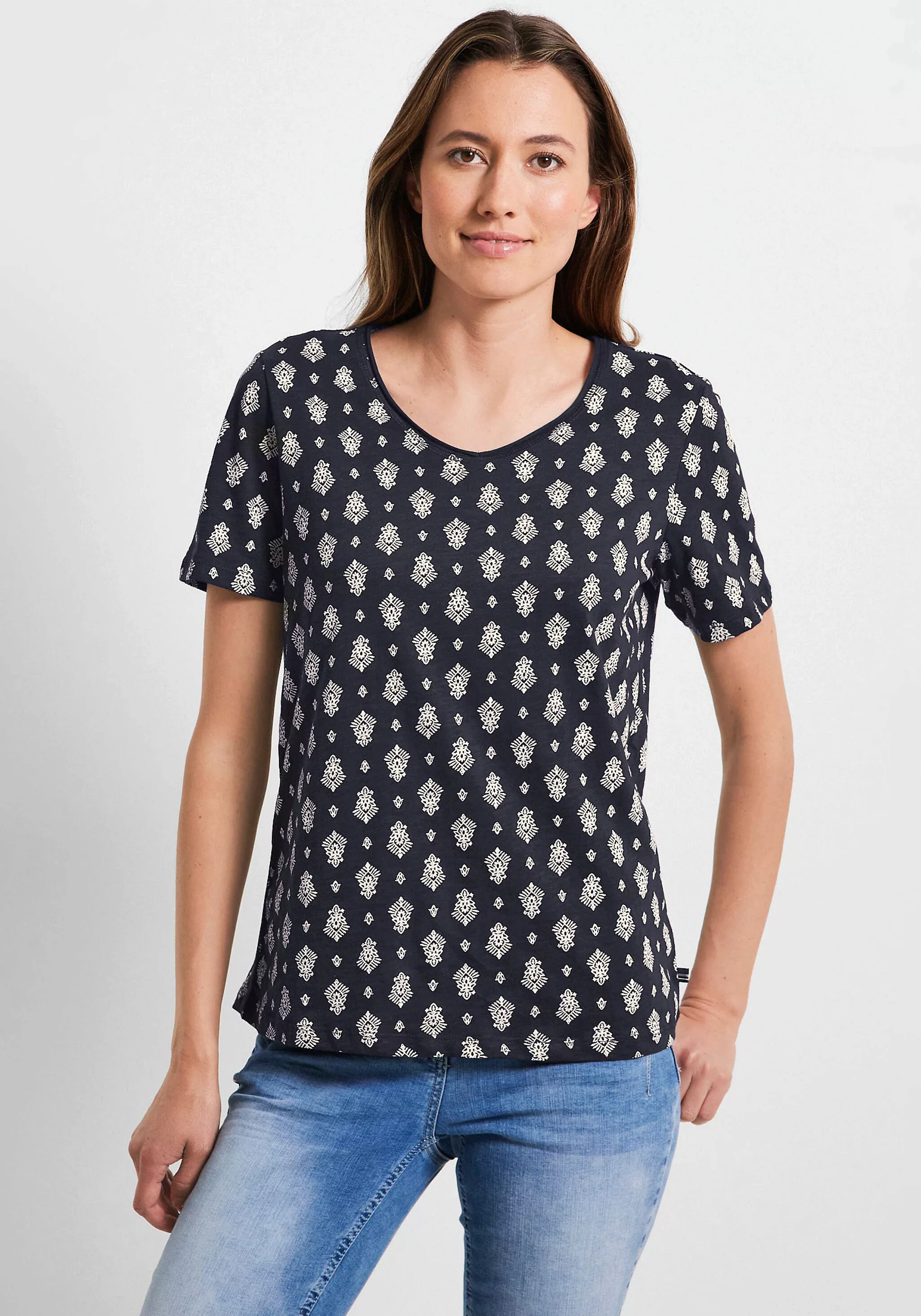 Cecil T-Shirt, aus reiner Baumwolle günstig online kaufen
