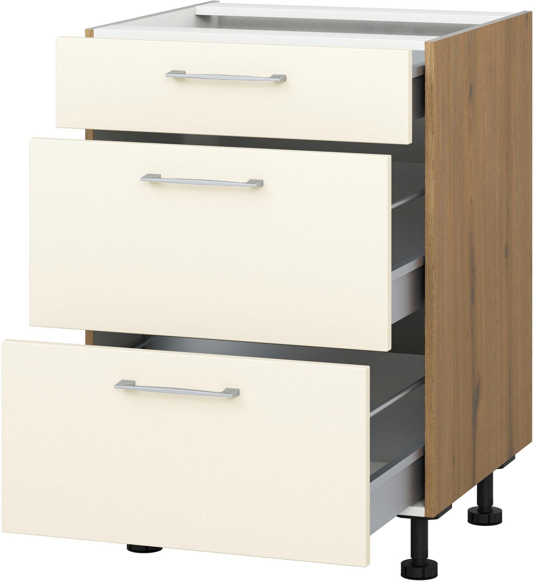KOCHSTATION Auszugsunterschrank "KS-Trea U2AS60", mit drei Auszügen, Breite günstig online kaufen