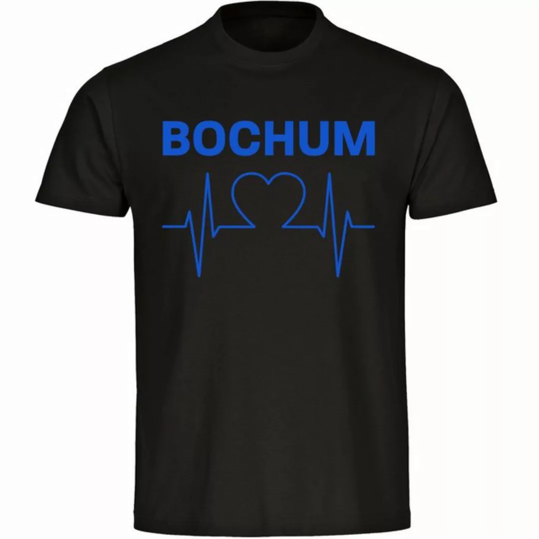 multifanshop T-Shirt Herren Bochum - Herzschlag - Männer günstig online kaufen