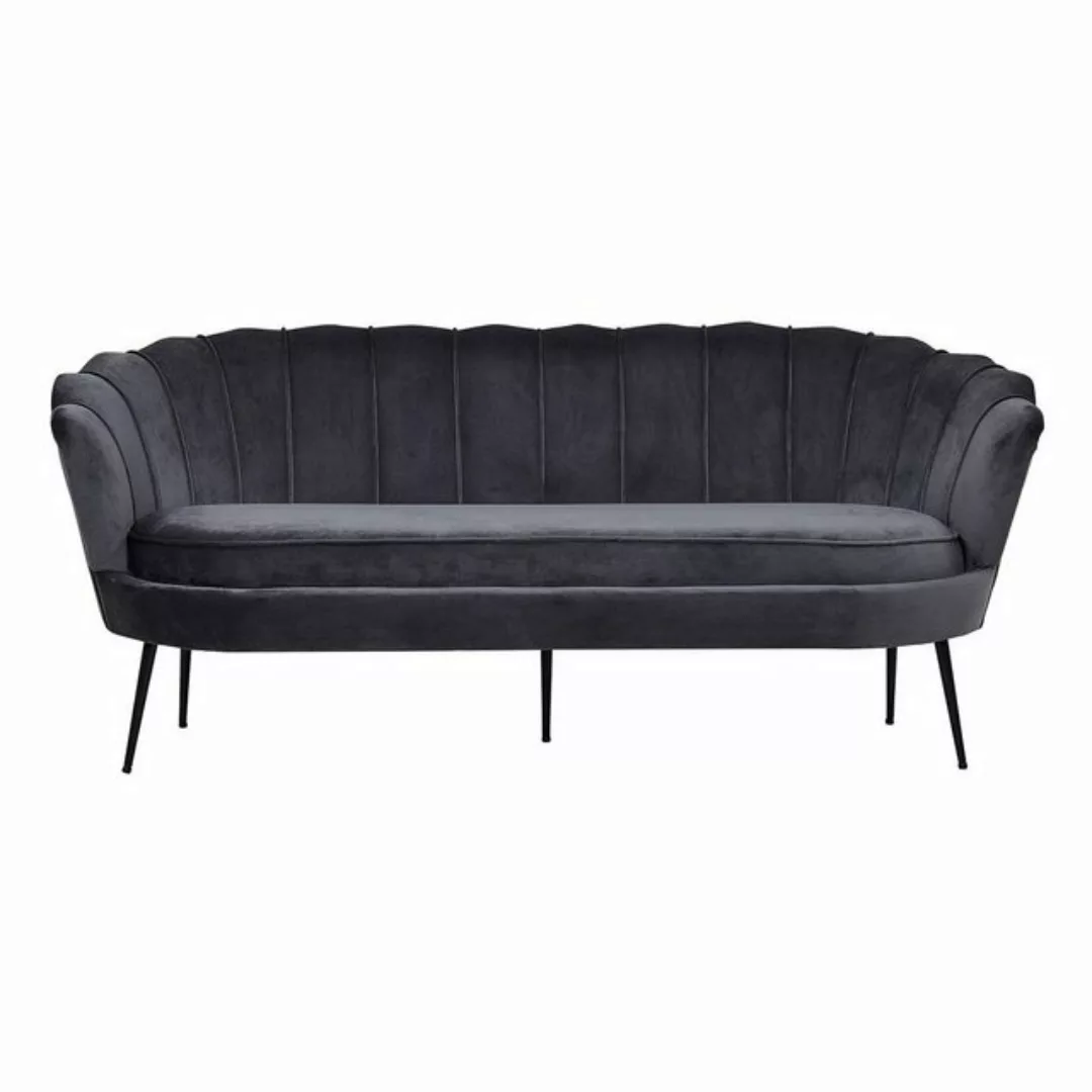 ebuy24 Sofa Nice Sofa 3 Personen velour grau., 1 Teile günstig online kaufen