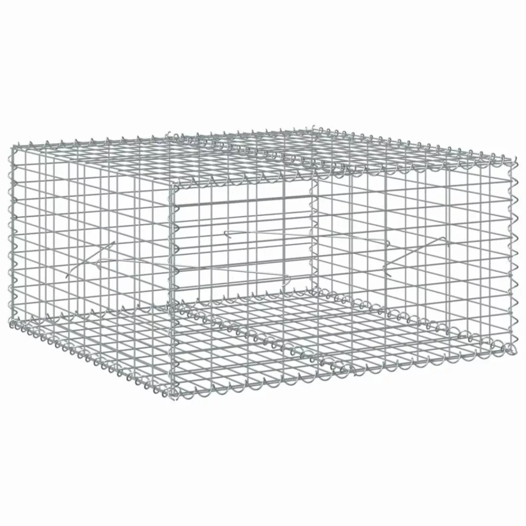 vidaXL Blumentopf Gabione mit Deckel 100x100x50 günstig online kaufen